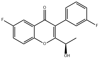 (R)-6-氟-3-(3-氟苯基)-2-(1-羟乙基)-4H-苯并吡喃-4-酮